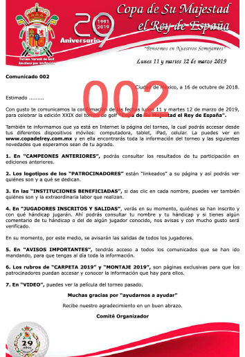 Comunicado 002