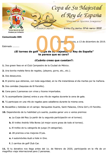 Comunicado 004