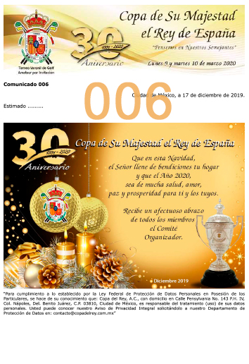 Comunicado 006