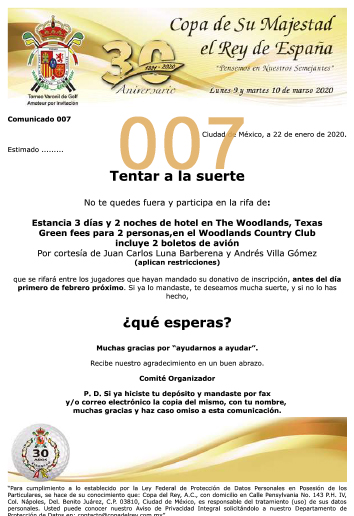 Comunicado 007
