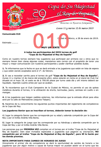 Comunicado 010