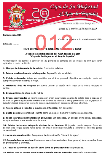 Comunicado 012