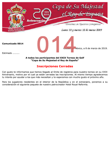 Comunicado 014