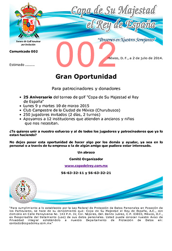 Comunicado 002