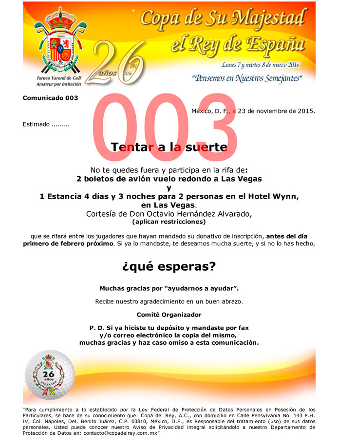 Comunicado 001