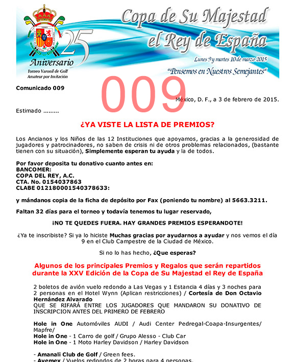 Comunicado 001