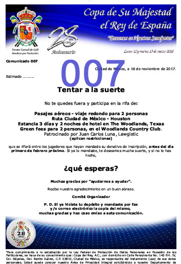 Comunicado 007