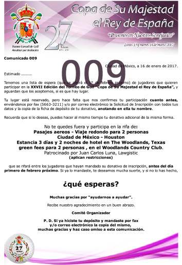 Comunicado 005
