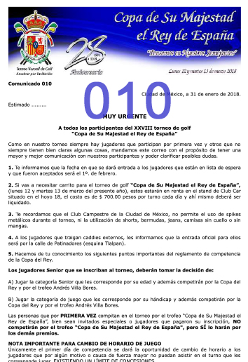 Comunicado 010
