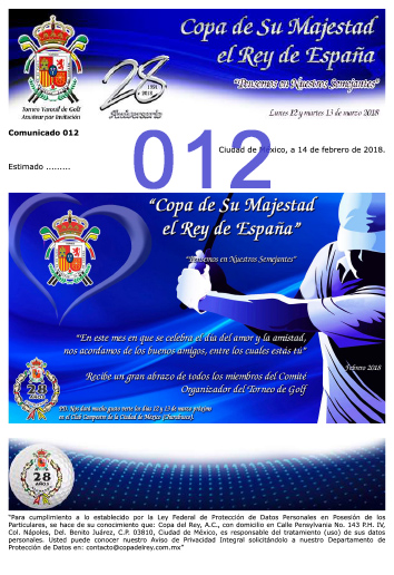 Comunicado 012