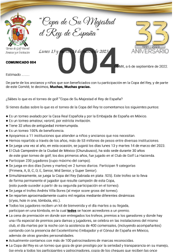 Comunicado 001