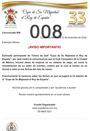Comunicado 001