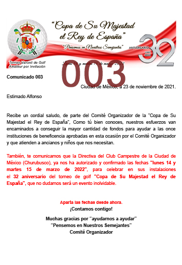 Comunicado 003