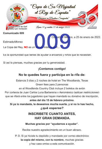 Comunicado 001