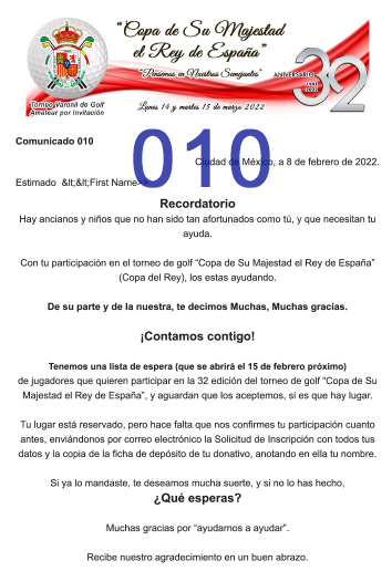Comunicado 002