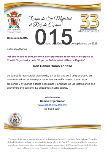 Comunicado 001